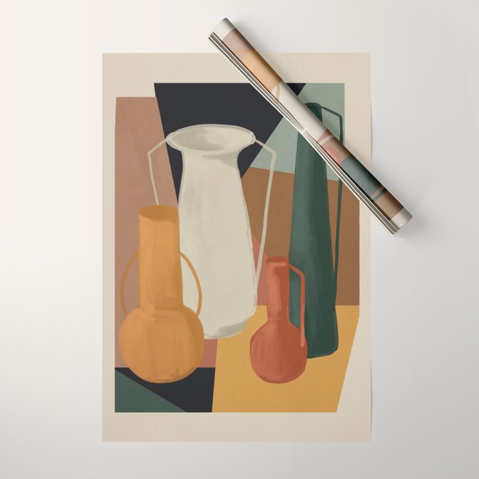 Abstract Art Vases 4 Wrapping Paper Gallery Image 1