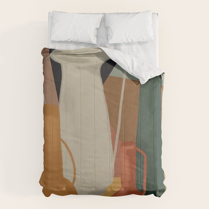Abstract Art Vases 4 Comforter Gallery Image 1