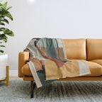 Abstract Art Vases 4 Throw Blanket Gallery Image 1