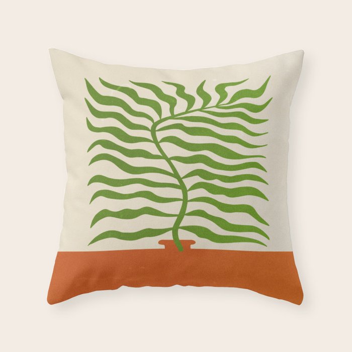 Wild Leaves II: Matisse Edition Throw Pillow Gallery Image 6