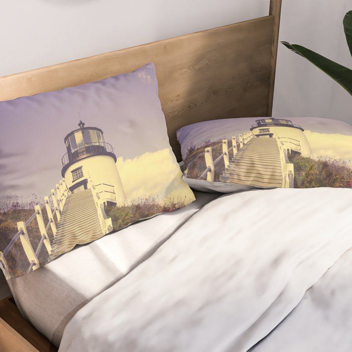 Maine Coast Lighthouse Pillow Sham Gallery Image 2