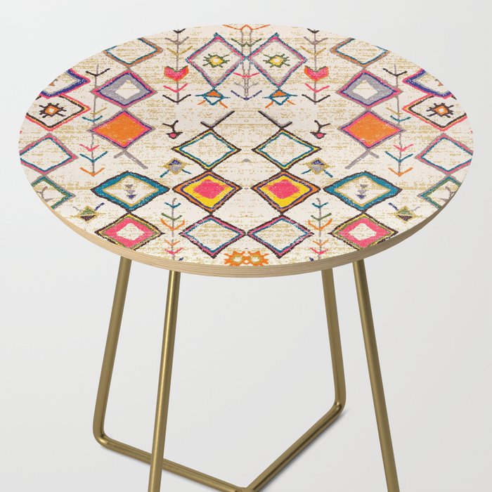 Traditional Vintage Moroccan Berber rug Side Table Gallery Image 2
