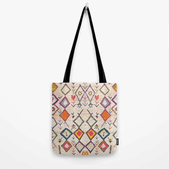 Traditional Vintage Moroccan Berber rug Tote Bag Gallery Image 2