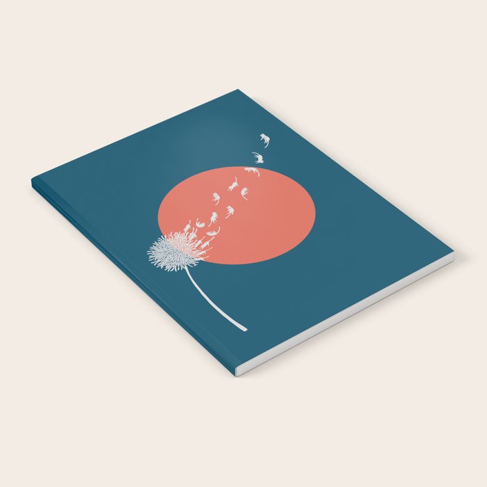 Cat and Plant 25: Cat Dandelion Notebook Gallery Image 2