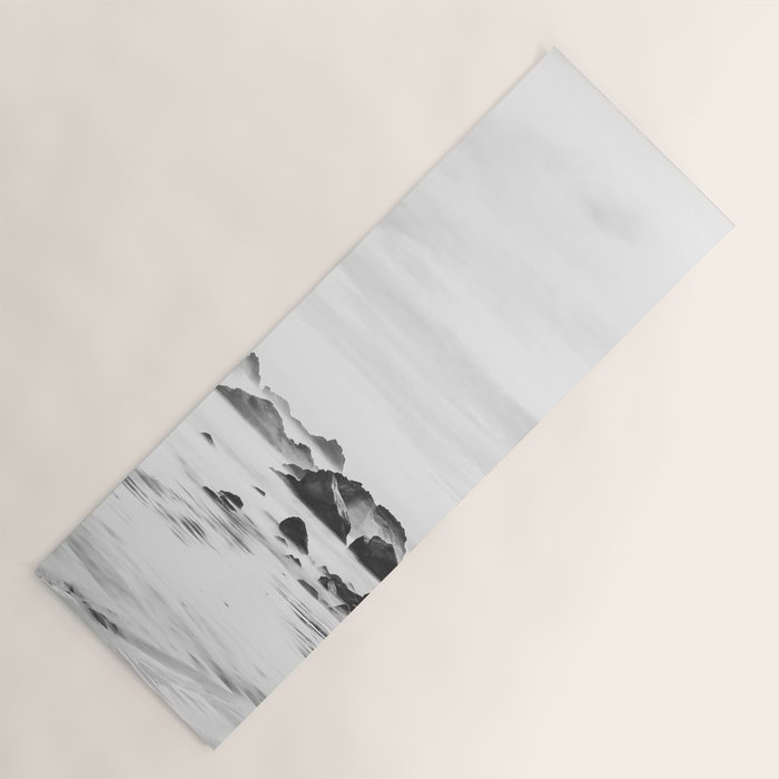 Big Sur Black and White Yoga Mat Gallery Image 1