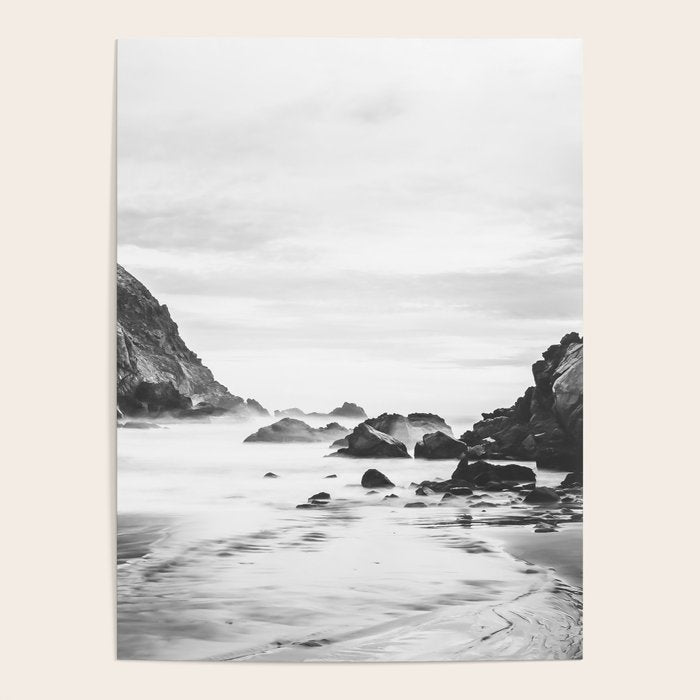 Big Sur Black and White Poster Gallery Image 4