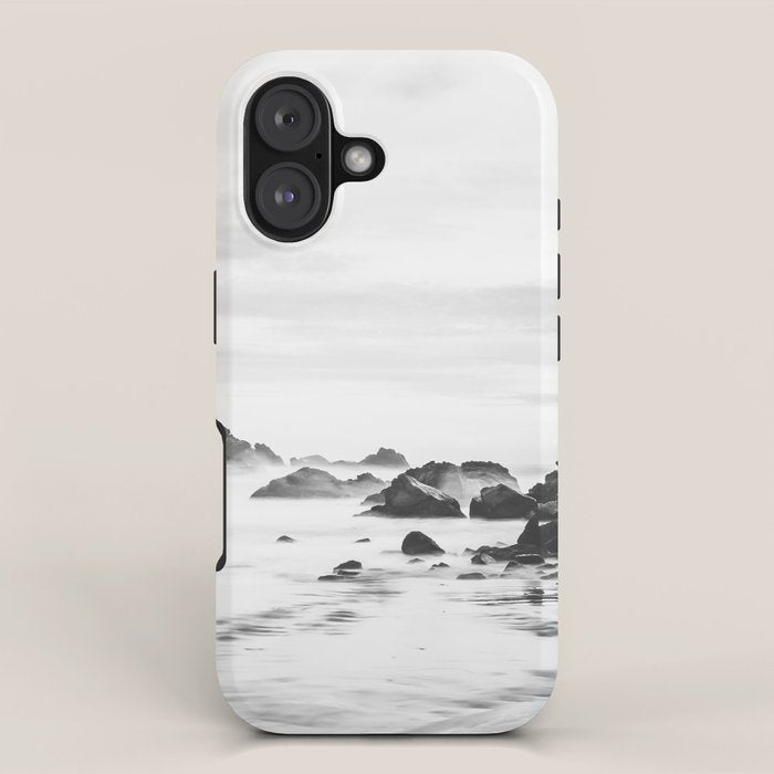 Big Sur Black and White iPhone Case Gallery Image 1