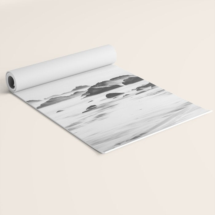 Big Sur Black and White Yoga Mat Gallery Image 2