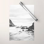 Big Sur Black and White Wrapping Paper Gallery Image 1