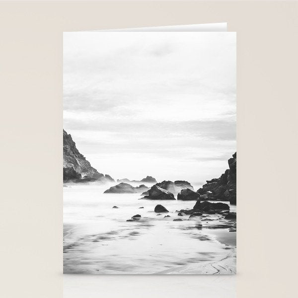 Big Sur Black and White Stationery Card Gallery Image 1