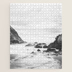 Big Sur Black and White Jigsaw Puzzle Gallery Image 1