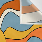 Retro Groovy Sun, 70s Print Wall Tapestry Gallery Image 3