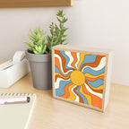 Retro Groovy Sun, 70s Print Mini Art Print Gallery Image 2