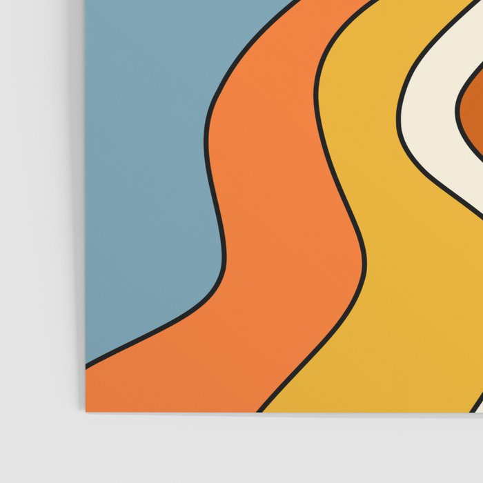 Retro Groovy Sun, 70s Print Poster Gallery Image 3