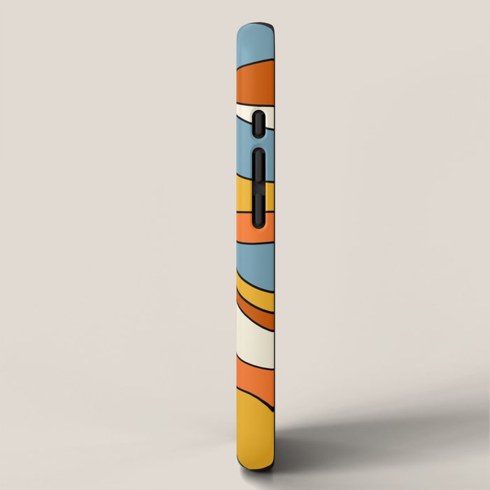 Retro Groovy Sun, 70s Print iPhone Case Gallery Image 2