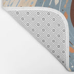 The Little Things Always_Abstract Line Art Drawing_Eclectic Bohemian Pattern Texture Shapes Bath Mat Gallery Image 2