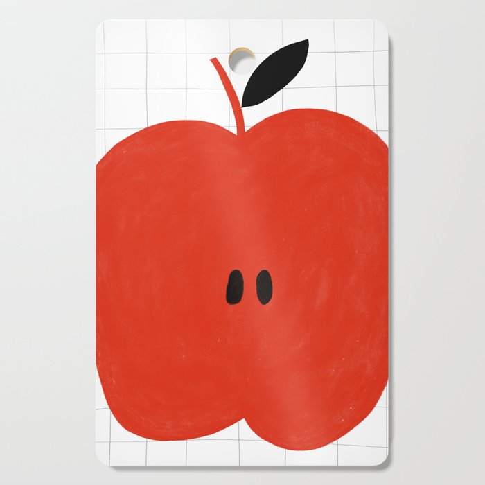 Minimal apple  Cutting Board Gallery Image 1