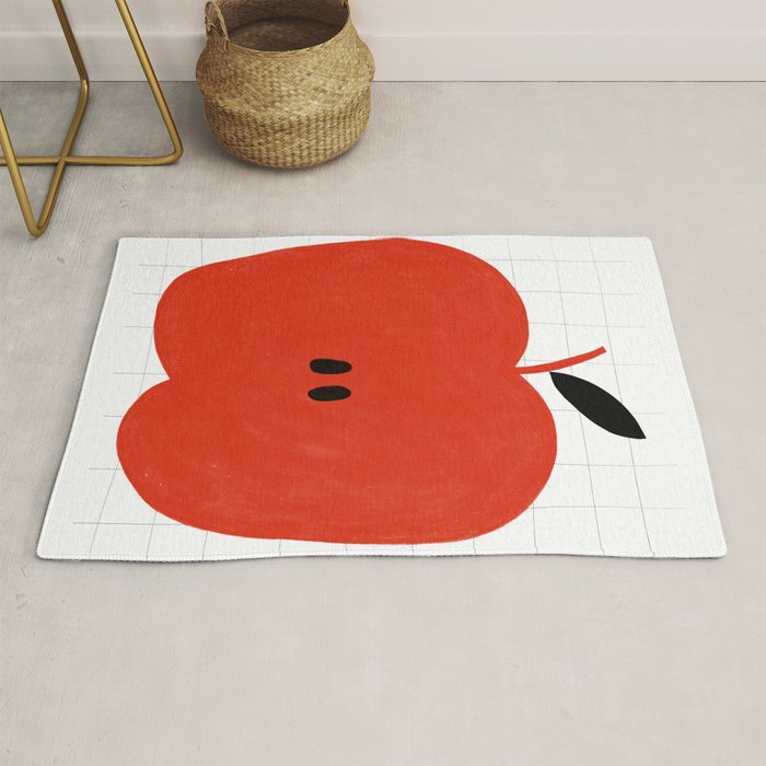 Minimal apple  Rug Gallery Image 1