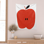 Minimal apple  Wall Tapestry Gallery Image 2