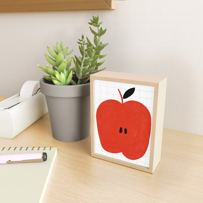 Minimal apple  Mini Art Print Gallery Image 2