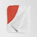 Minimal apple  Throw Blanket Gallery Image 3