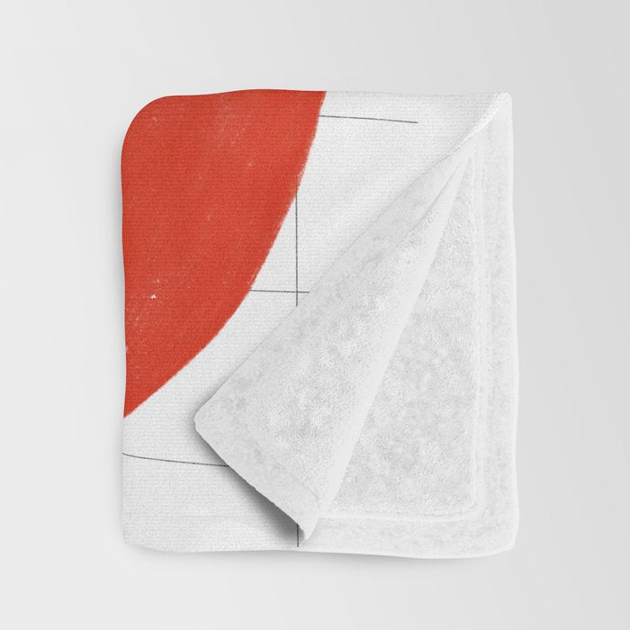Minimal apple  Throw Blanket Gallery Image 3