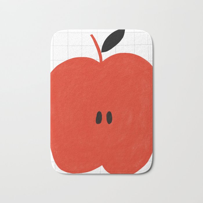 Minimal apple  Bath Mat Gallery Image 1