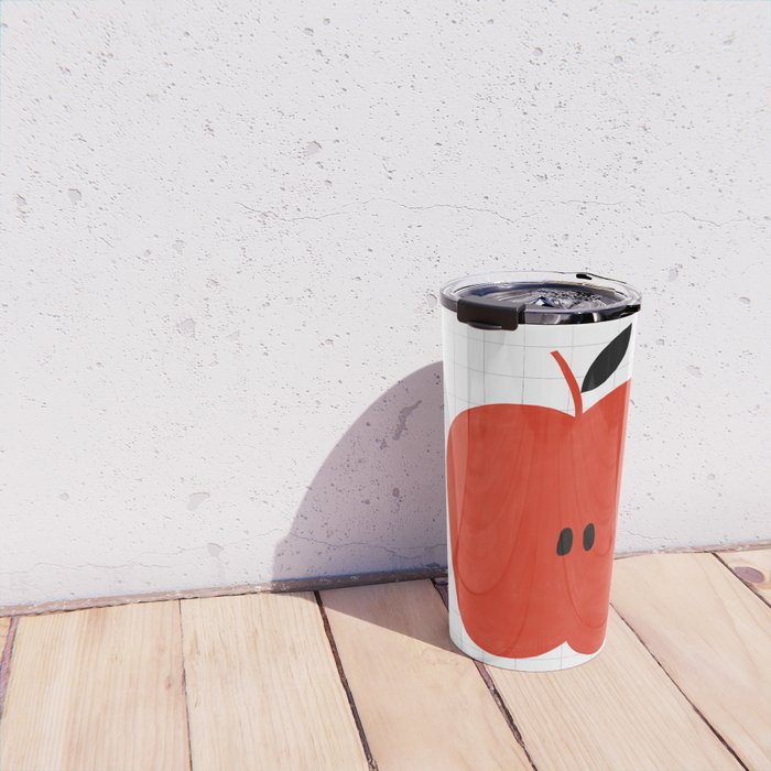 Minimal apple  Travel Mug Gallery Image 4