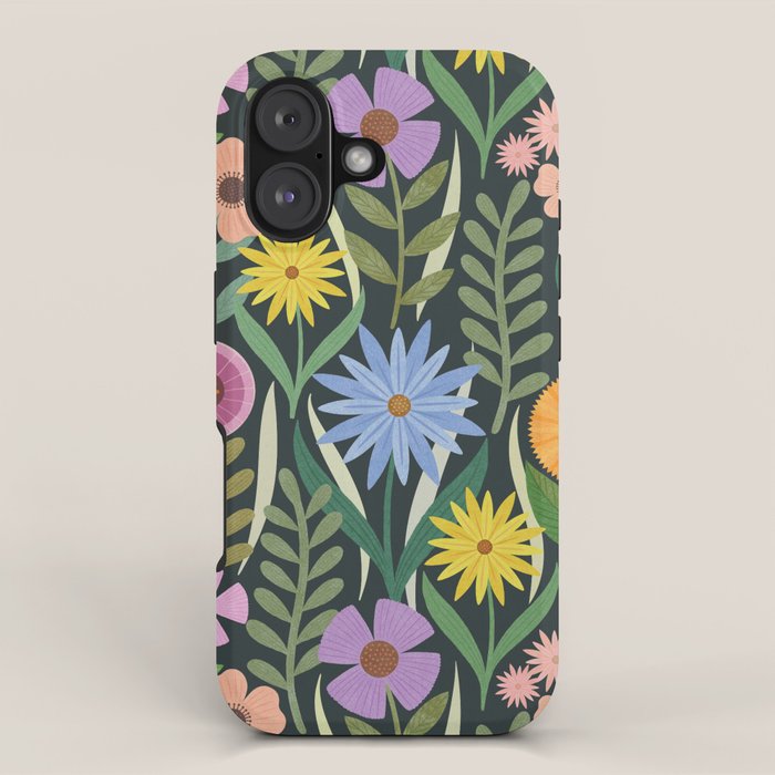 Wildflower Garden - Dark iPhone Case Gallery Image 1