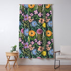 Wildflower Garden - Dark Window Curtain Gallery Image 5