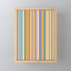 Classic Stripes VI - Vintage Pastel Mini Art Print Gallery Image 1