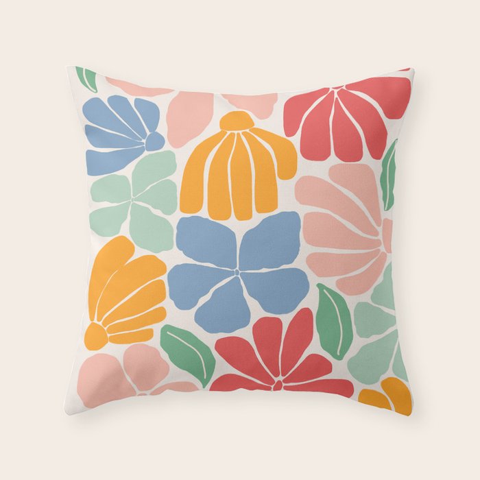 Wild Bloom  Throw Pillow Gallery Image 1