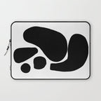 Footprints In Ink White Background Laptop Sleeve Gallery Image 1