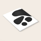 Footprints In Ink White Background Notebook Gallery Image 3
