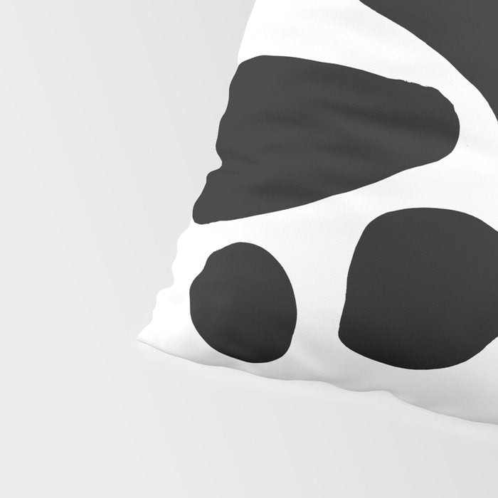 Footprints In Ink White Background Pillow Sham Gallery Image 4
