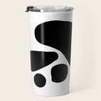 Footprints In Ink White Background Travel Mug Gallery Image 3