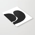 Footprints In Ink White Background Notebook Gallery Image 2