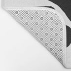 Footprints In Ink White Background Bath Mat Gallery Image 2