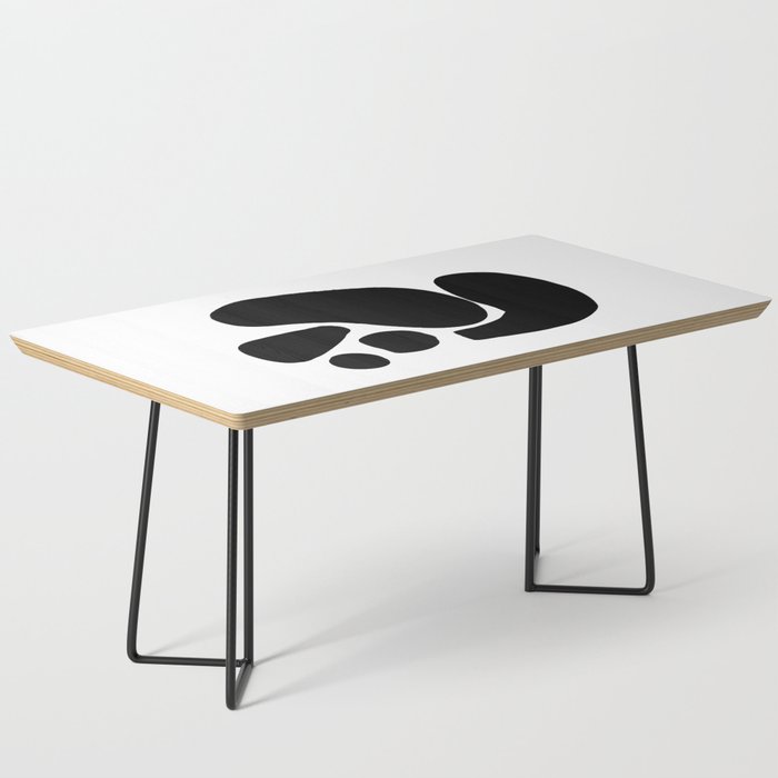 Footprints In Ink White Background Coffee Table Gallery Image 1