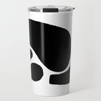 Footprints In Ink White Background Travel Mug Gallery Image 1