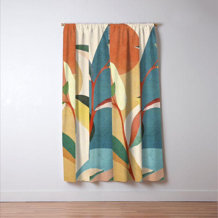 Colorful Branching Out 16 Window Curtain Gallery Image 3