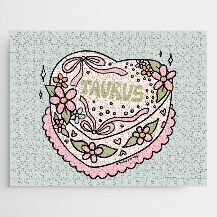 Taurus Heart Cake Jigsaw Puzzle Gallery Image 1