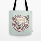 Taurus Heart Cake Tote Bag Gallery Image 1