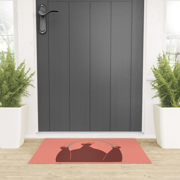 Rainbow Welcome Mat Gallery Image 3