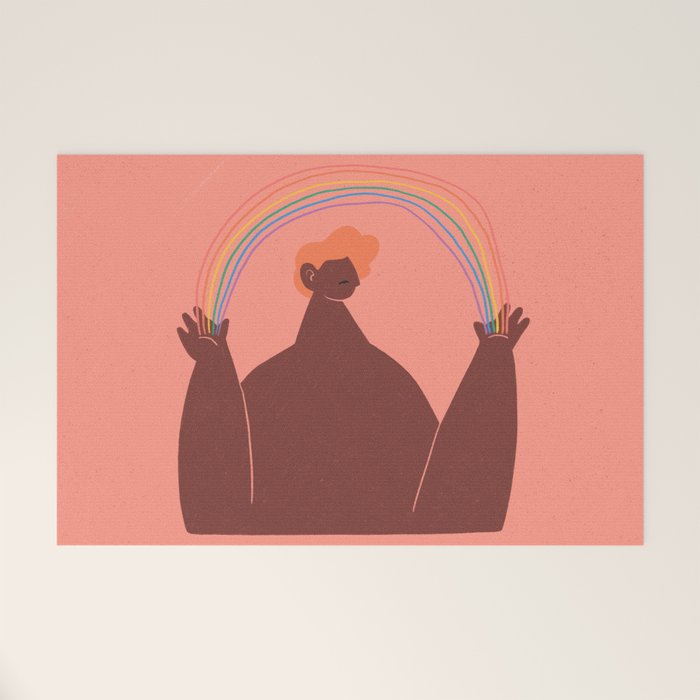 Rainbow Welcome Mat Gallery Image 1