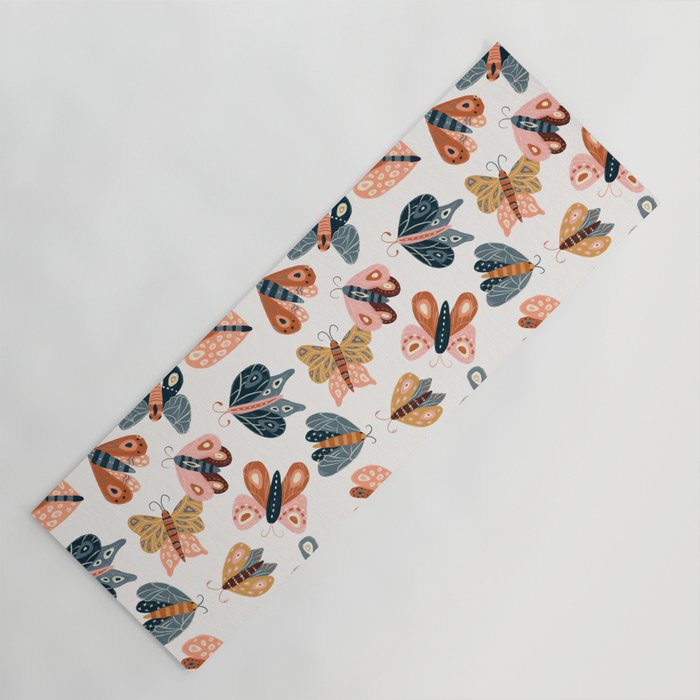 Moth Specimens â Yellow Yoga Mat Gallery Image 1