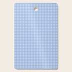 Gingham Check Pattern in Pastel Powder Blue Cutting Board Gallery Image 1