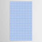 Gingham Check Pattern in Pastel Powder Blue Tablecloth Gallery Image 2