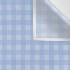 Gingham Check Pattern in Pastel Powder Blue Wall Tapestry Gallery Image 3