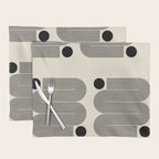 Abstraction_LINE_BLACK_DOT_VISUAL_ART_Minimlism_001A Placemat Gallery Image 1